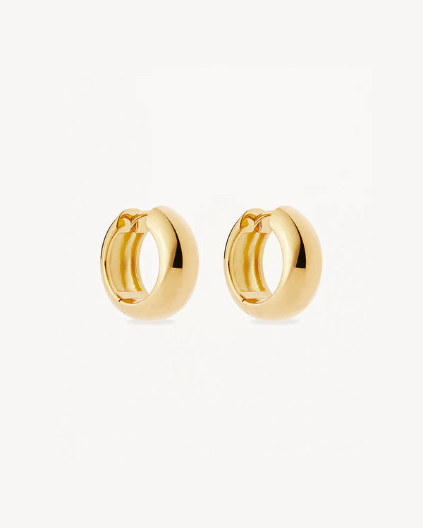 BOLD SMALL HOOPS in 18k Gold Vermeil from By Charlotte