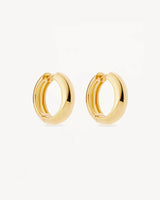 BOLD LARGE HOOPS in 18k Gold Vermeil from By Charlotte