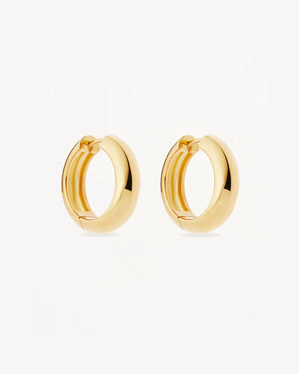 BOLD LARGE HOOPS in 18k Gold Vermeil from By Charlotte