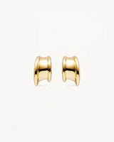 MUSE SMALL HOOPS in 18k Gold Vermeil from By Charlotte