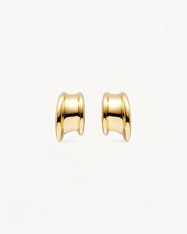 MUSE SMALL HOOPS in 18k Gold Vermeil from By Charlotte