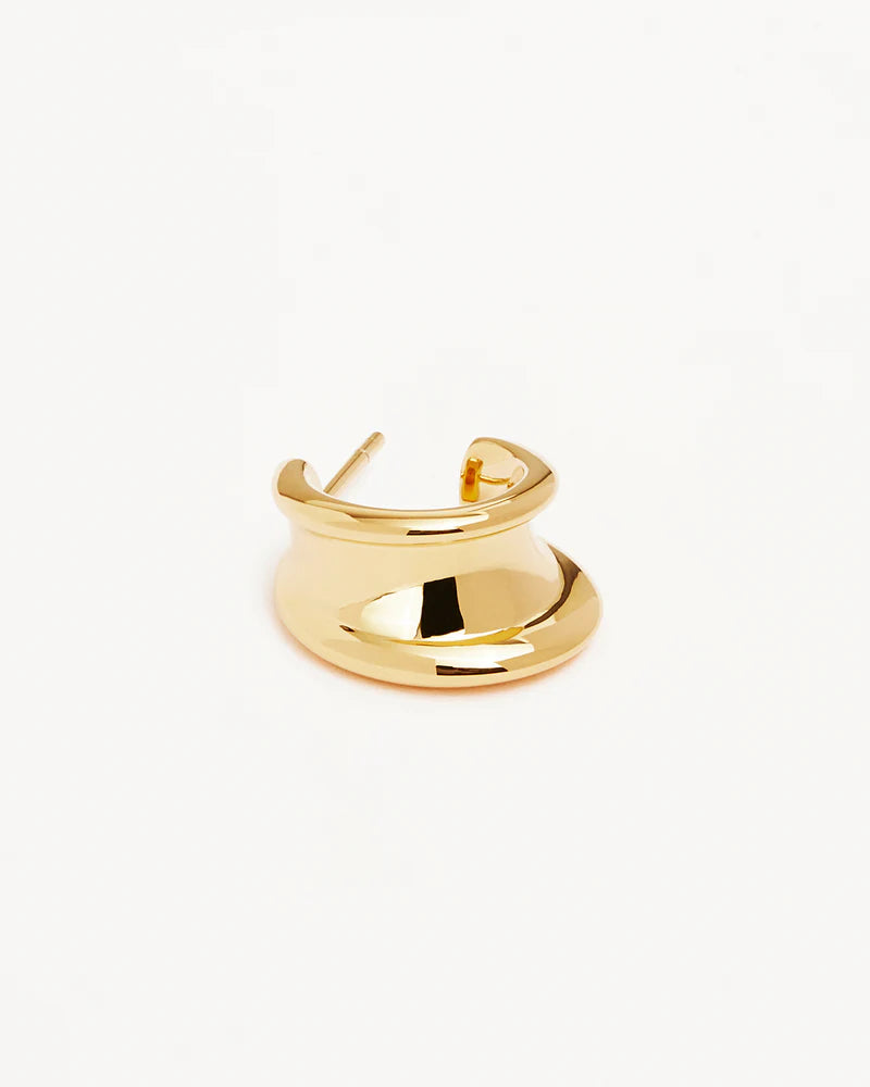 MUSE SMALL HOOPS in 18k Gold Vermeil from By Charlotte