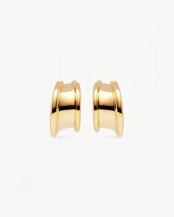 MUSE LARGE HOOPS in 18k Gold Vermeil from By Charlotte