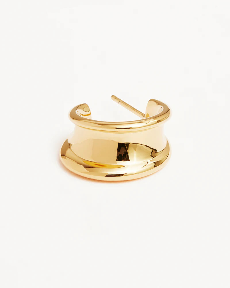 MUSE LARGE HOOPS in 18k Gold Vermeil from By Charlotte