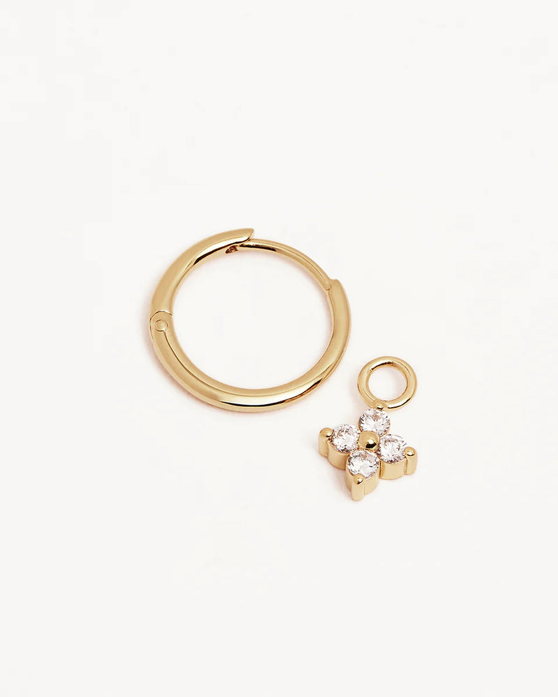 CRYSTAL BLOOM HOOPS in 18K Gold Vermeil from By Charlotte