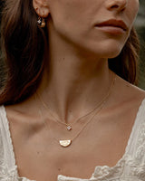 CRYSTAL BLOOM HOOPS in 18K Gold Vermeil from By Charlotte