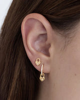 LOVE UNLOCKED PADOCK HOOPS in 18k Gold Vermeil from By Charlotte