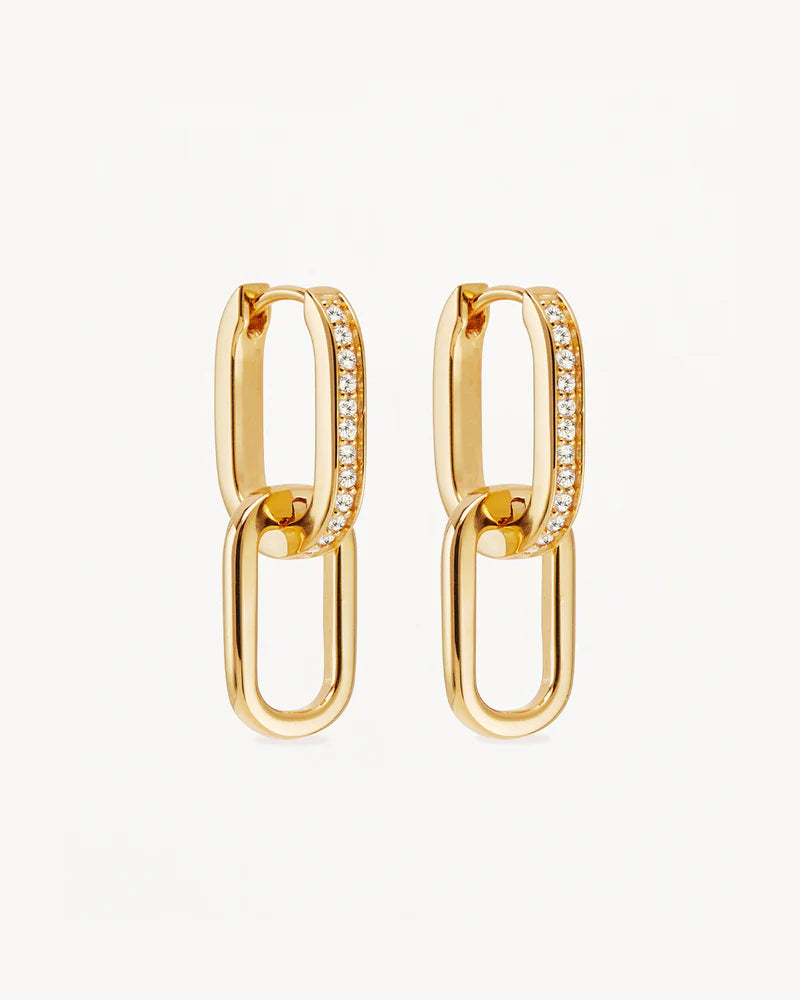 CONNECT DEEPLY HOOPS in 18k Gold Vermeil from By Charlotte