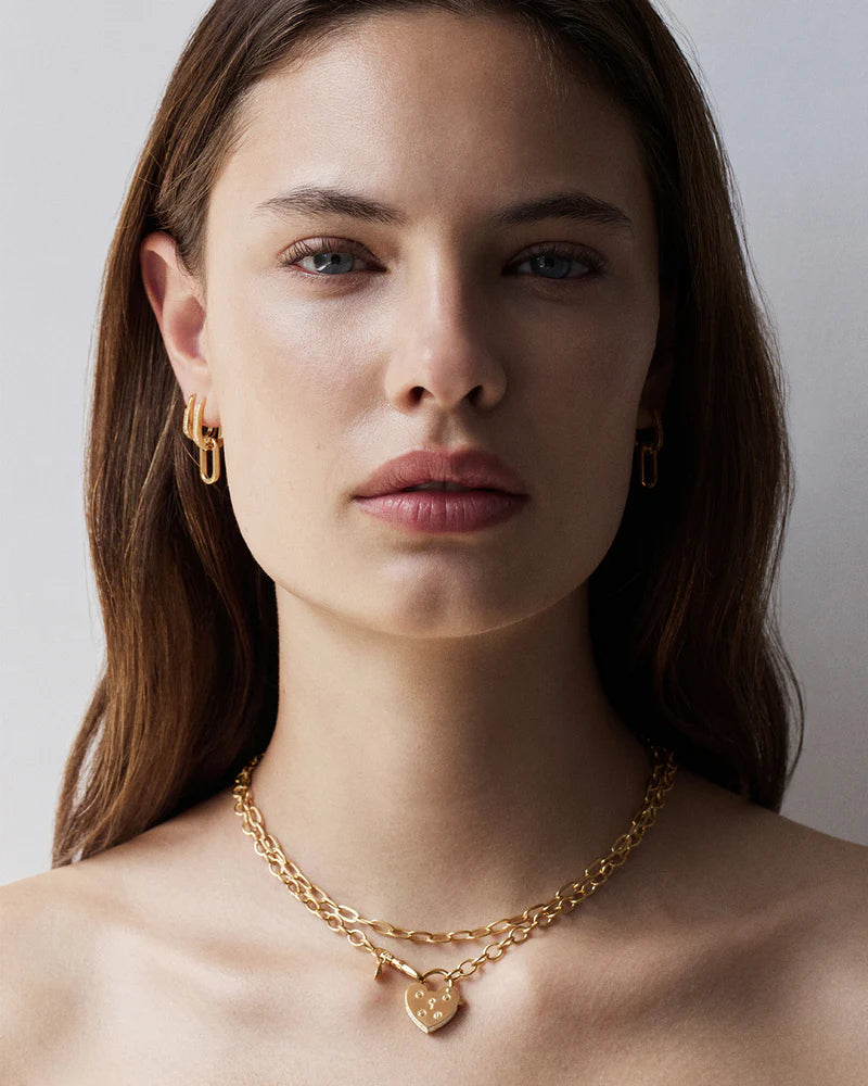 CONNECT DEEPLY HOOPS in 18k Gold Vermeil from By Charlotte