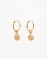 BY THE SHORE SHELL HOOPS in 18K Gold Vermeil from By Charlotte