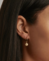 BY THE SHORE SHELL HOOPS in 18K Gold Vermeil from By Charlotte