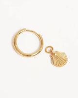 BY THE SHORE SHELL HOOPS in 18K Gold Vermeil from By Charlotte