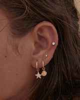 BY THE SHORE SHELL HOOPS in 18K Gold Vermeil from By Charlotte