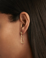 DRIFT CHAIN EARRINGS in 18K Gold Vermeil from By Charlotte
