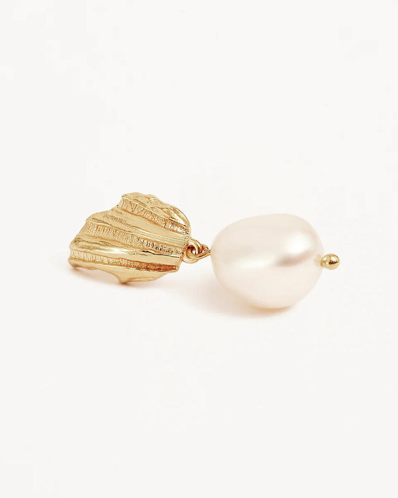 MOONLIT TIDES PEARL DROP EARRINGS in 18K Gold Vermeil from By Charlotte