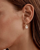 DIVE INTO SERENITY PEARL EARRINGS in 18K Gold Vermeil from By Charlotte