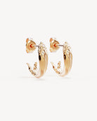 WISHING HOOPS in 18K Gold Vermeil from By Charlotte