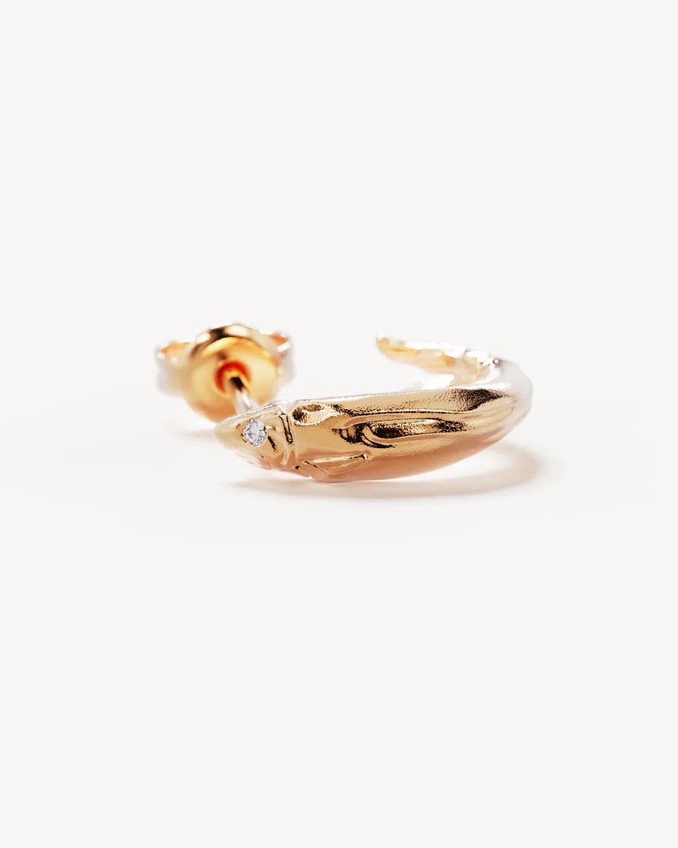 WISHING HOOPS in 18K Gold Vermeil from By Charlotte