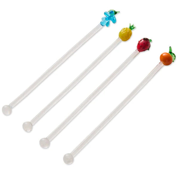 SWIZZLE STICKS 4P SET in Tutti Frutti from the amazing range of Kip & Co products 