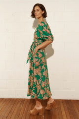 EBB DRESS in K'gari Palm Green from Zoe Kratzmann