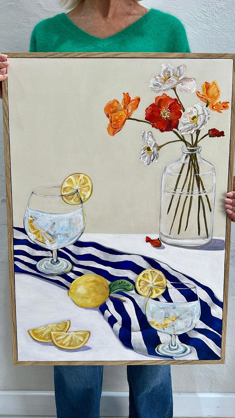 ALEX HUTTON ART | G&Ts with Poppies