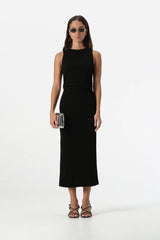 Elka Collective Acacia Maxi Dress in black available from Darling and Domain