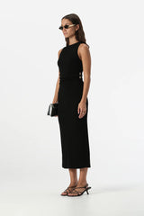 Elka Collective Acacia Maxi Dress in black available from Darling and Domain