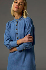 ELOCUTION DRESS in Light Washed Denim from Zoe Kratzmann