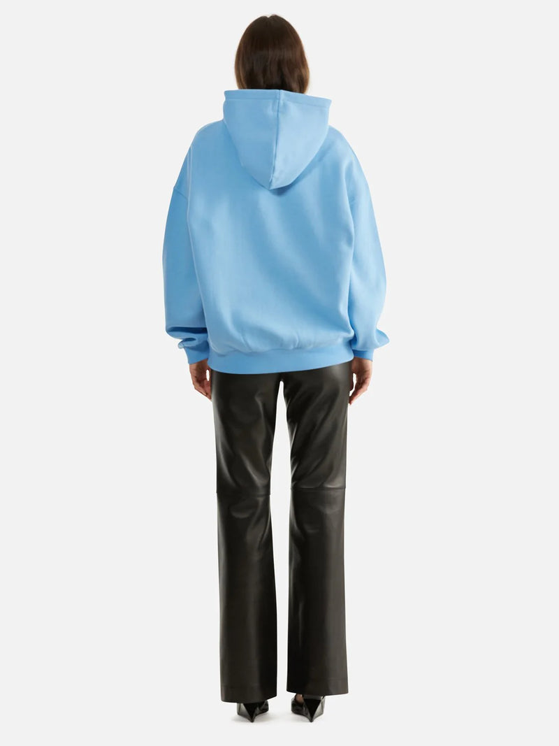 Ena Pelly Harper oversized hoddie college in cornflower blue available from Darling and Domain