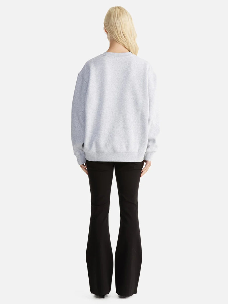 Ena Pelly Lilly oversized sweater college in grey marle available at Darling and Domain