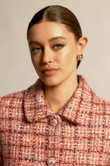 PLUME JACKET in Berry Check from Zoe Kratzmann