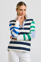 ROBBIE RUGBY SWEATSHIRT in Spring Combo by Shirty