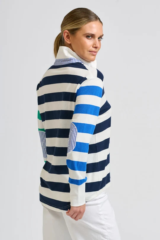 ROBBIE RUGBY SWEATSHIRT in Spring Combo by Shirty