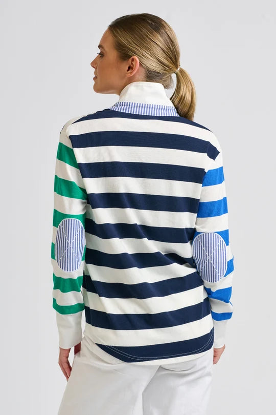 ROBBIE RUGBY SWEATSHIRT in Spring Combo by Shirty