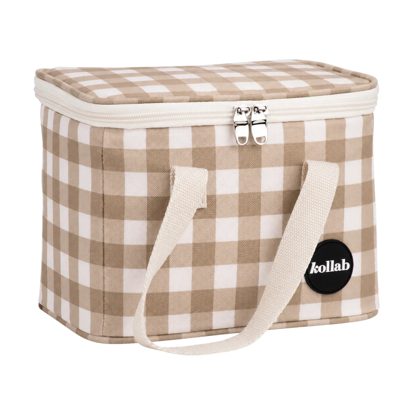 LUNCH BAG in Candy Pink Check by kollab