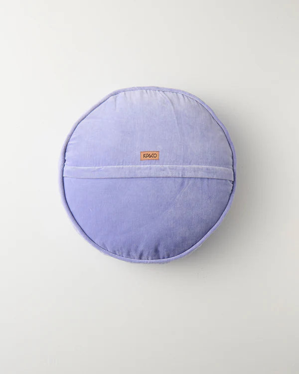 VELVET PEA CUSHION in Jacaranda from the amazing range of Kip & Co
