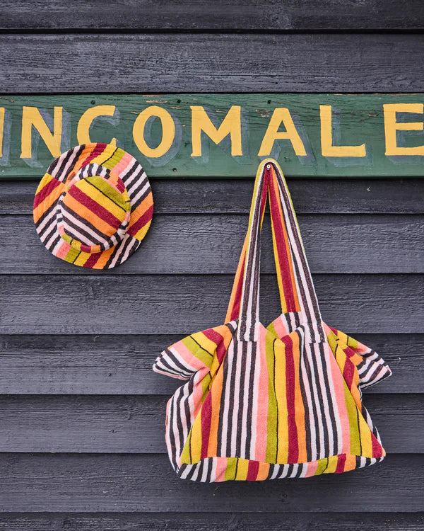 TERRY OVERSIZED BEACH BAG in Casablanca Stripe from the amazing range of Kip & Co products