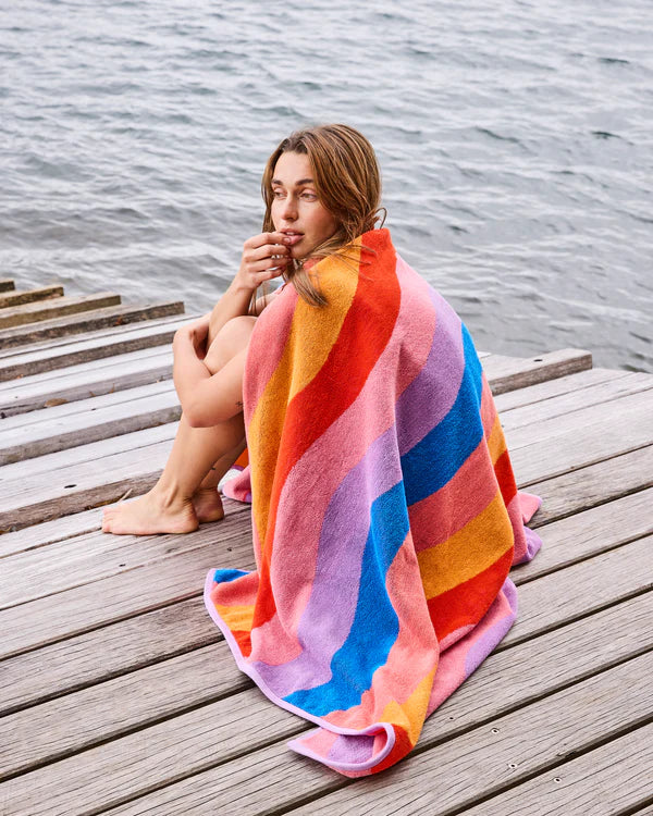 TERRY BEACH TOWEL in Surfs Up from the amazing range of Kip & Co products