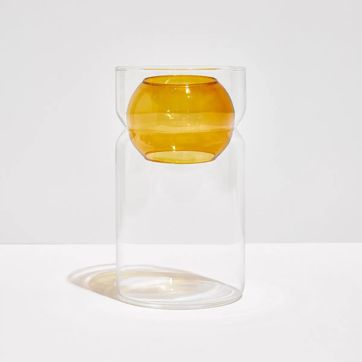 BALANCE VASE | Clear + Amber - Darling & Domain