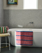 QUILTED COTTON TOILETRY PURSE in Cactus Stripe from the amazing range of Kip & Co products