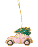 Festive Pink Car Christmas Decoration by Kip & Co
