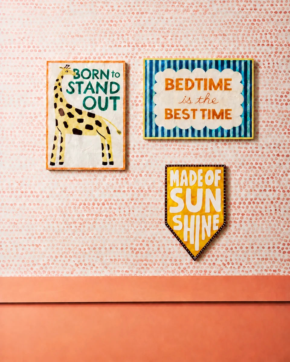FUN HOUSE WALL TILE in Sunshine by Jones & Co