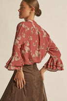 GAZE TOP in Berry Nouveau from Zoe Kratzmann