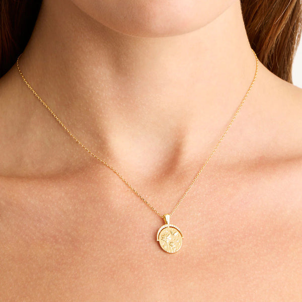 EVERYTHING YOU ARE IS ENOUGH SMALL NECKLACE in Gold from By Charlotte