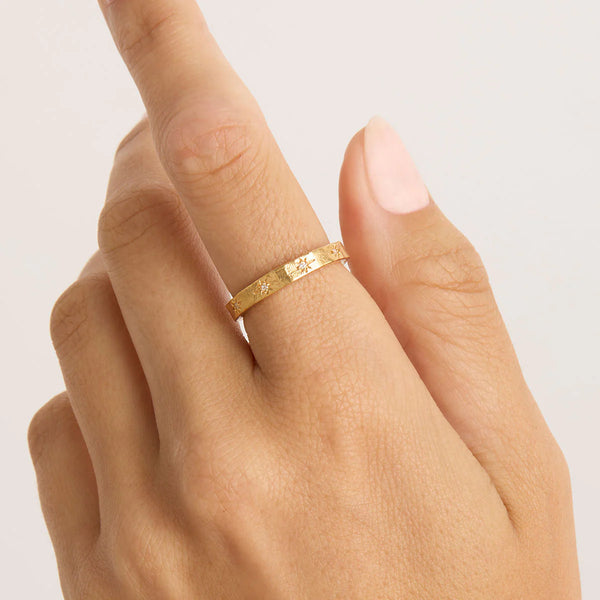 STARDUST RING in Gold from By Charlotte