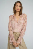 Harvest Moon Blouse in Monet Floral Print by Lilya