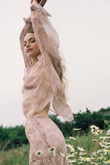 Harvest Moon Blouse in Monet Floral Print by Lilya