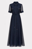 INA MAXI SHIRT DRESS in Midnight Sky from Sofia Irina