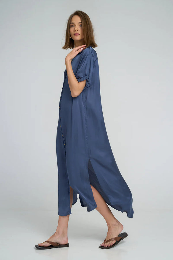 Hutton Dress in Ocean Blue by Lilya