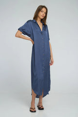 Hutton Dress in Ocean Blue by Lilya